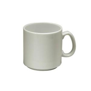 Oneida Impressions Bright White 9 oz 3.125" Porcelain Mug - 3 Doz - R4010000560