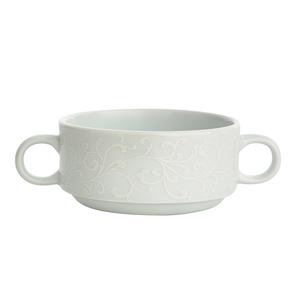 Oneida Ivy Bright White 9.5 oz. Porcelain Bouillon Cup - 2 Doz - L5803050571B
