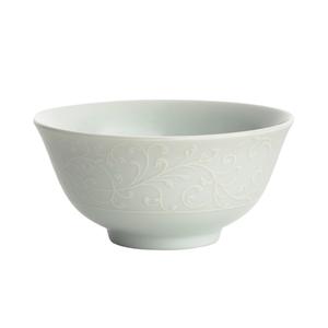 Oneida Ivy Flourish Bright White 5. oz Porcelain Fruit Bowl - 4 Doz - L5803050710