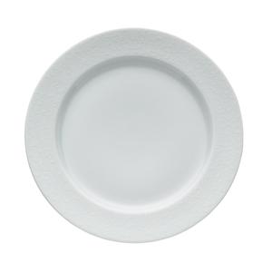 Oneida Ivy Flourish Bright White 8.25" Round Porcelain Plate - 2 Dz - L5803050133