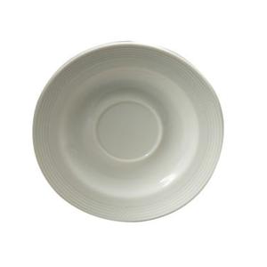 Oneida Ivy Flourish Bright White 6.25" Dia. Porcelain Saucer - 2 Dz - L5803050500