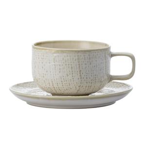 Oneida Knit White Body 7 oz Porcelain Coffee Cup - 4 Doz - L6800000530