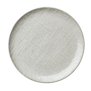 Oneida Luzerne Knit White Body 11.25" Diameter Dinner Plate - 1 Doz - L6800000157C