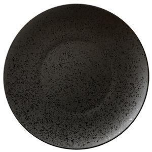 Oneida Luzerne Lava Black 9in Diameter Porcelain Coupe Plate - 2dz - L6500000139C 