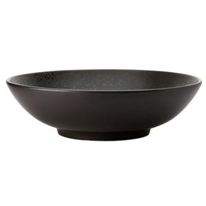 Oneida Luzerne Lava Black 75 oz. Porcelain Banquet Bowl - 6 Each - L6500000752