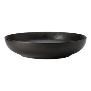 Oneida Luzerne Lava Black 65 oz. Porcelain Dinner Bowl - 1 Doz - L6500000753