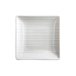 Oneida Lines Warm White 6.25in Porcelain Square Plate - 3dz - L6600000117S 
