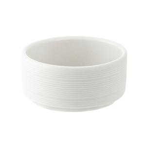Oneida Manhattan Warm White P.375 Porcelain Sauce Dish - 12 Doz - L5650000941