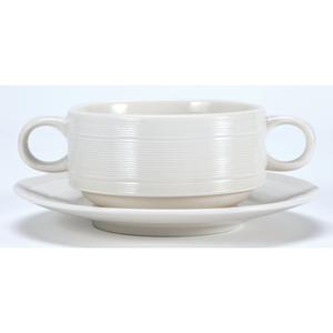 Oneida Manhattan Warm White 6.25in Dia Porcelain Saucer - 4dz - L5650000528 