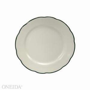 Oneida Manhattan Cream White 9.625" Porcelain Plate - 2 Doz - F1560018144