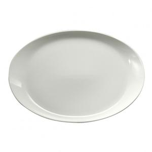 Oneida Royale Bright White 15" x 10.5" Oval Porcelain Platter - R4220000387