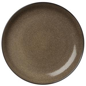 Oneida Rustic Chestnut 8.25" Two-Tone Porcelain Deep Plate - 2 Doz - L6753059133C