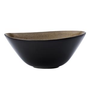Oneida Rustic Chestnut 14 oz Two-Toned Porcelain Soup Bowl - 3 Doz - L6753059762
