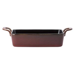 Oneida Rustic Crimson Two-Tone Porcelain Oval Baking Dish - 1 Doz - L6753074990