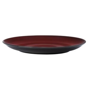 Oneida Rustic Crimson 10.5in Two-Tone Porcelain Plate - 1dz - L6753074151 