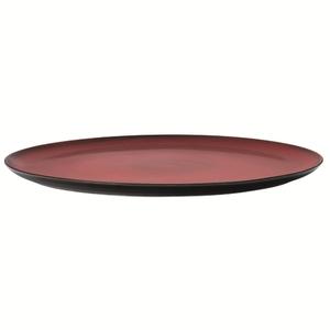 Oneida Rustic Crimson 12.5in Two-Tone Porcelain Pizza Plate - 1dz - L6753074898 