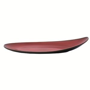 Oneida Rustic Crimson 14" Two-Tone Porcelain Eclipse Plate - 1 Doz - L6753074385