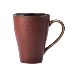 Oneida Rustic Crimson 9 oz Two-Tone Porcelain Mug - 3 Doz - L6753074506