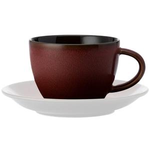 Oneida Rustic Crimson 6oz Two-Tone Porcelain Teacup - 2dz - L6753074520 