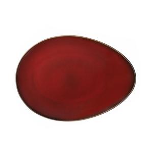 Oneida Rustic Crimson Porcelain 14in Two-Tone Eclipse Plate - 1dz - L6753074385 