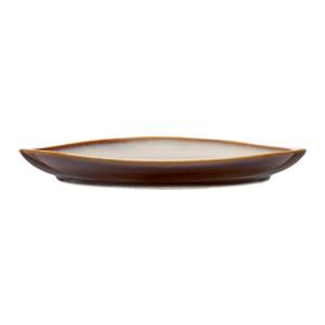 Oneida Rustic Sama 11.25" Diameter Porcelain Oval Plate - 1 Doz - L6753066157P