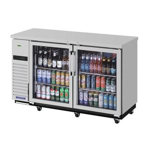 Turbo Air Super Deluxe 61" Narrow Depth Solid Door Back Bar Cooler - TBB-24-60SGSD-N