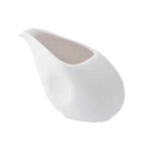 Oneida Luzerne Stage Warm White 3.5 oz Porcelain Creamer - 4 Doz - L5750000802