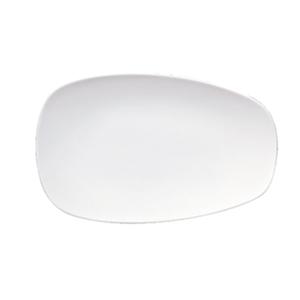 Oneida Luzerne Stage Warm White 15" x 9.25" Porcelain Platter - L5750000387