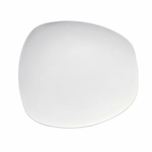 Oneida Luzerne Stage Warm White 10.375" x 9.5" Porcelain Plate - L5750000150C