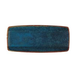 Oneida Studio Pottery Blue Moss 10.5"x4.625" Porcelain Sushi Plate - F1468994760