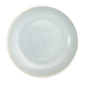 Oneida Studio Pottery Stratus 10.625" Grey Porcelain Deep Plate - F1463051282