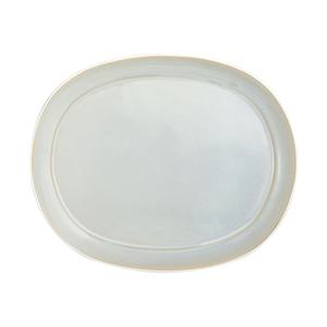 Oneida Studio Pottery Stratus 12" x 9.5" Grey Porcelain Platter - F1463051363
