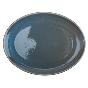 Oneida Terra Verde Dusk 13" Porcelain Oval Serving Platter - 1 Doz - F1493020370