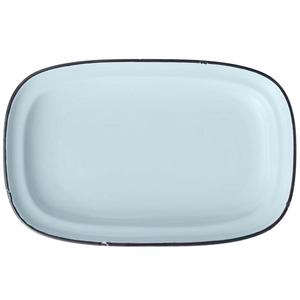 Oneida Luzerne Tin Tin Blue 10" x 6" Porcelain Rectangular Platter - L2105009350