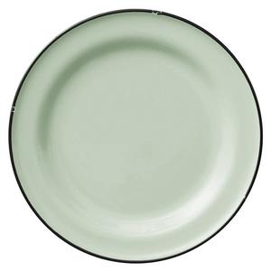 Oneida Luzerne Tin Tin Green 6.75" Coupe Porcelain Plate - 2 Doz - L2104009119