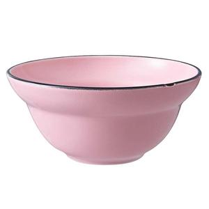 Oneida Luzerne Tin Tin Pink 9 oz. Porcelain Cereal Bowl - 4 Doz - L2101003701