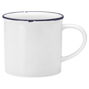 Oneida Luzerne Tin Tin White/Blue 14 oz. Porcelain Cup - 2 Doz - L2105008560