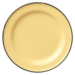 Oneida Luzerne Tin Tin Yellow 6.75" Porcelain Coupe Plate - 2 Doz - L2103006119