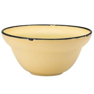 Oneida Luzerne Tin Tin Yellow 12 oz. Porcelain Soup Bowl - 1 Doz - L2103006797