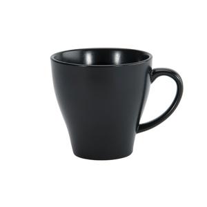 Oneida Luzerne Urban Black 13.5 oz Porcelain Coffee Mug - 3 Doz - L6250000560