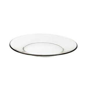 Anchor Hocking Swedish Modern 8in Clear Glass Luncheon Plate - 3dz - 842U 