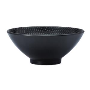 Oneida Luzerne Urban Black 24 oz. Porcelain Pedestal Bowl - 3 Doz - L6250000780