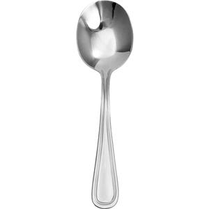International Tableware, Inc Carlow 6" Stainless Steel Bouillon Spoon - 1 Doz - CA-113