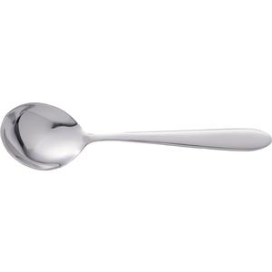 International Tableware, Inc Luminosity Silver 6.75in Stainless Steel Bouillon Spoon - - LU-113 