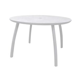 Grosfillex Sunset White 48in Laminate Indoor/Outdoor Dinner Table - S6802096 