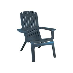 Grosfillex Westport Adirondack Barn Blue Outdoor Stacking Chair - US450747 