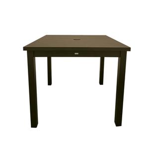 Grosfillex Sigma Fusion Bronze Outdoor 34in x 34in Dinner Table - 1 Each - US928599 
