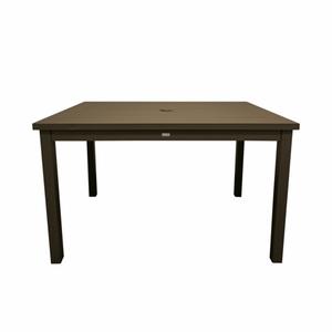 Grosfillex Sigma Fusion Bronze Outdoor 48in x 34in Dinner Table - 1 Each - US929599 