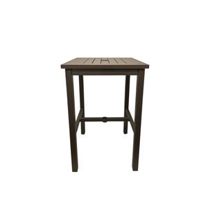 Grosfillex Sigma Fusion Bronze 28in x 28in Dinner Table - 1 Each - US930599 