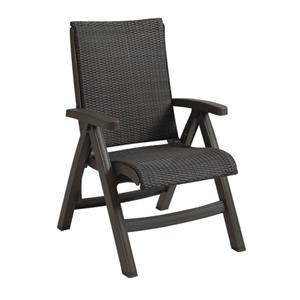 Grosfillex Java All Weather Wicker Outdoor Folding Chair - 2 Per Set - UT071037 